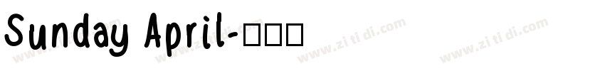 Sunday April字体转换